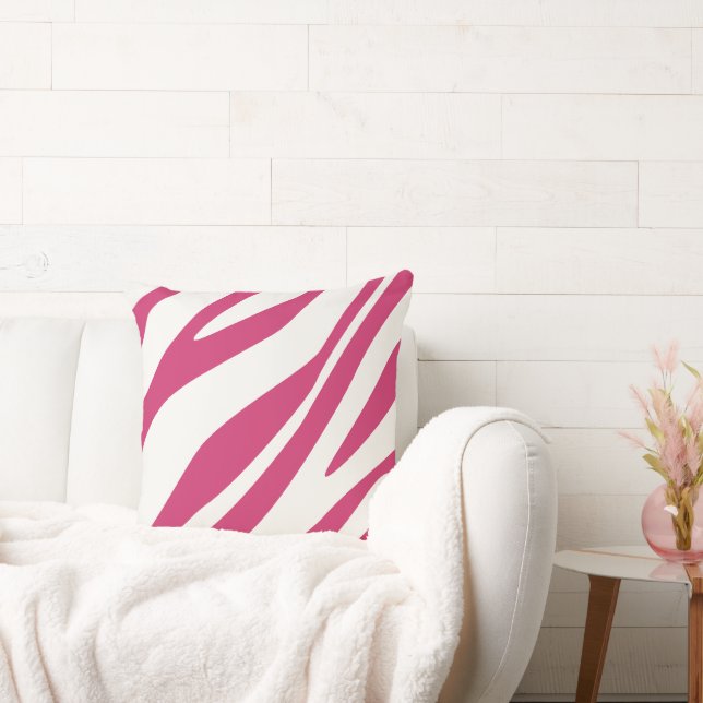 Zebra Design Choose Any Custom Color Pillow (Couch)