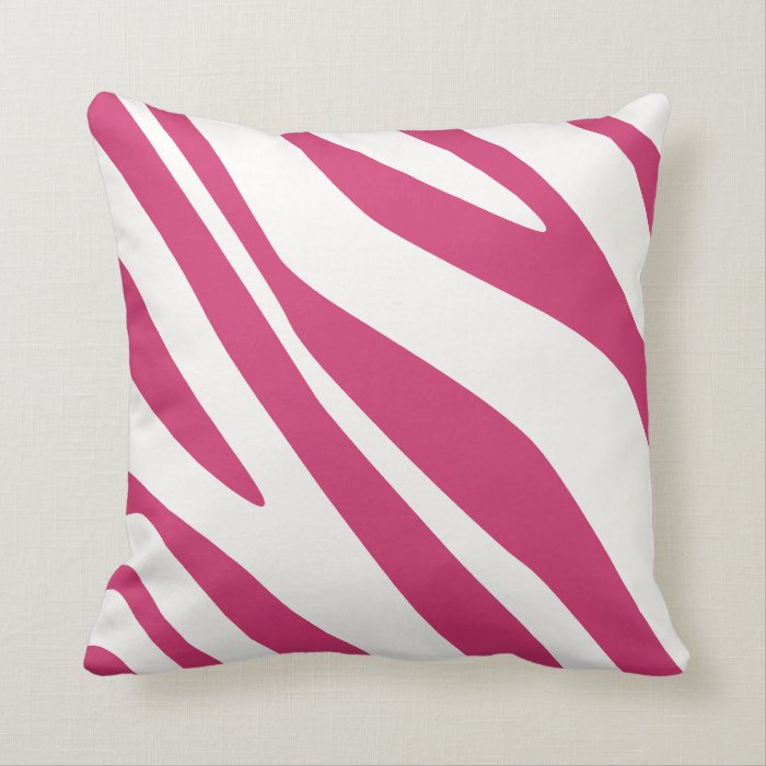 Zebra Design Choose Any Custom Color Pillow