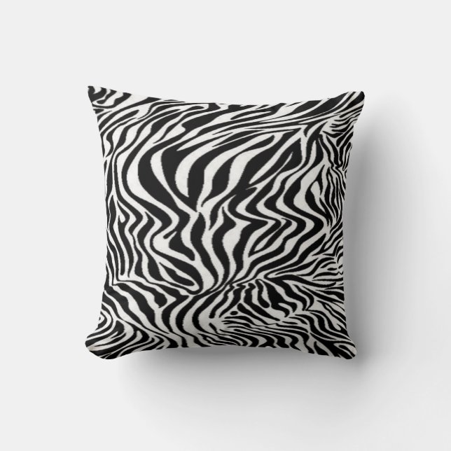 Zebra design  throw pillow (Front)