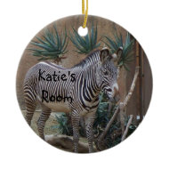 Zebra Door Hanger Ornament ornament