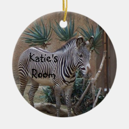 Zebra Door Hanger Ornament