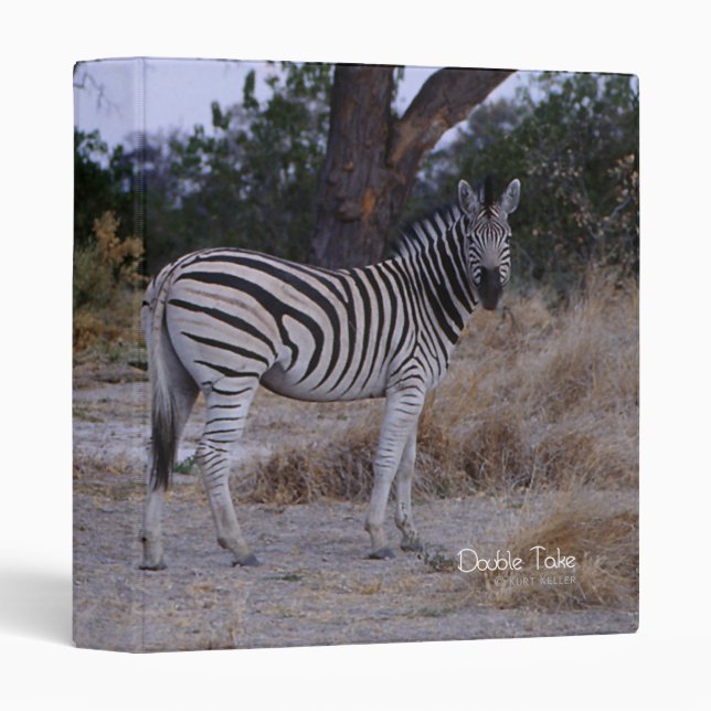 Zebra Double Take Photo Binder (Front/Spine)