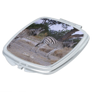 Zebra Double Take Photo Compact Mirror