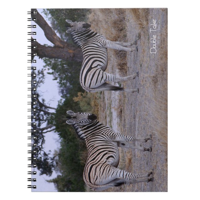 Zebra Double Take Photo Notebook (Front)
