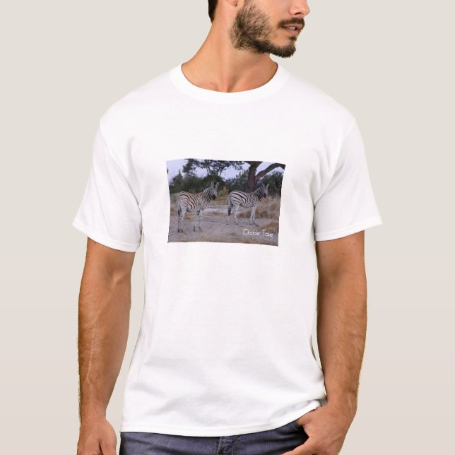 Zebra Double Take Photo T-Shirt (Front)