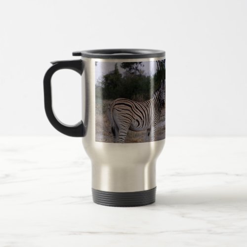 Zebra Double Take Photo Travel Mug