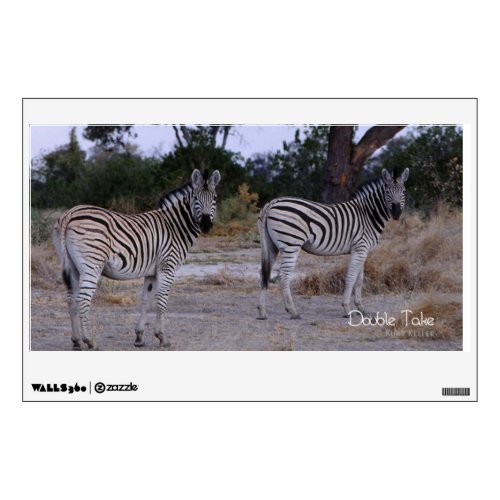 Zebra Double Take Photo Wall Sticker