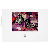 Zebra Dreams Cards (Back Horizontal)