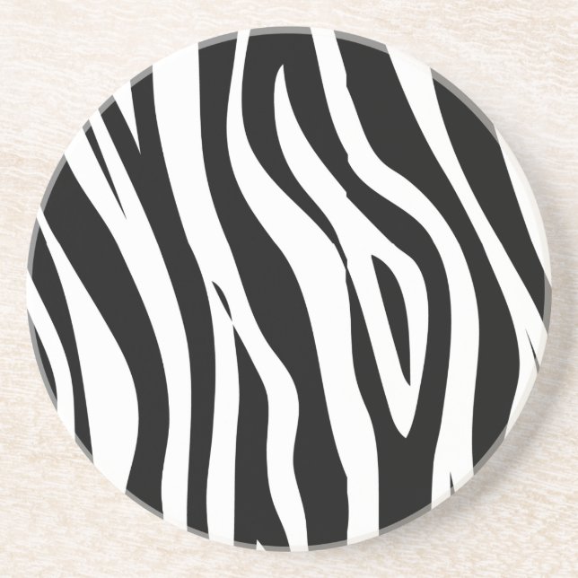 zebra drink coaster (Front)