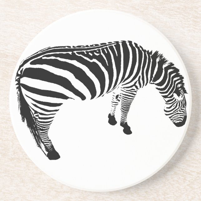 zebra drink coaster (Front)