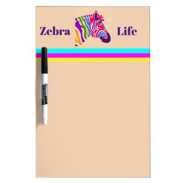 Zebra Dry Erase Board (Front)