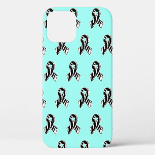 Zebra Ehlers-Danlos Syndrome EDS Awareness Ribbon iPhone 12 Case