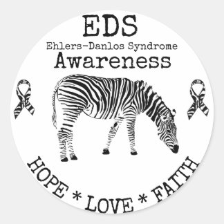 Zebra Ehlers-Danlos syndrome EDS Sticker