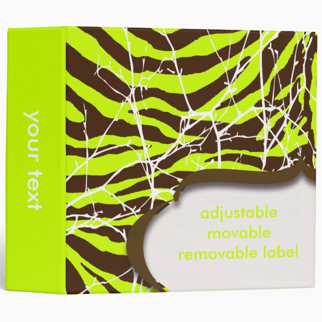 Zebra en retro binder (Front/Spine)