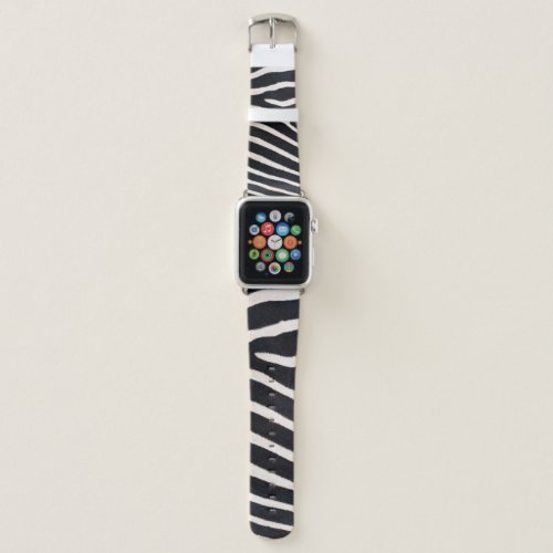 Zebra Essence Authentic Skin Pattern Apple Watch Band