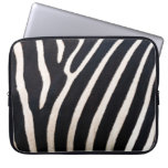 Zebra Essence: Authentic Skin Pattern Laptop Sleeve