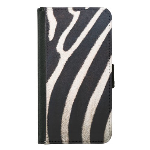 Zebra Essence Authentic Skin Pattern Samsung Galaxy S5 Wallet Case