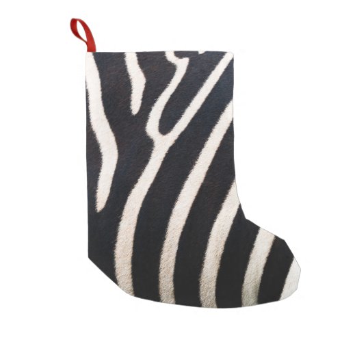 Zebra Essence Authentic Skin Pattern Small Christmas Stocking