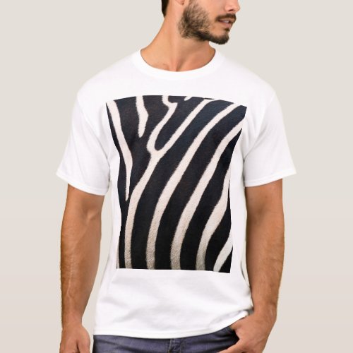 Zebra Essence Authentic Skin Pattern T_Shirt