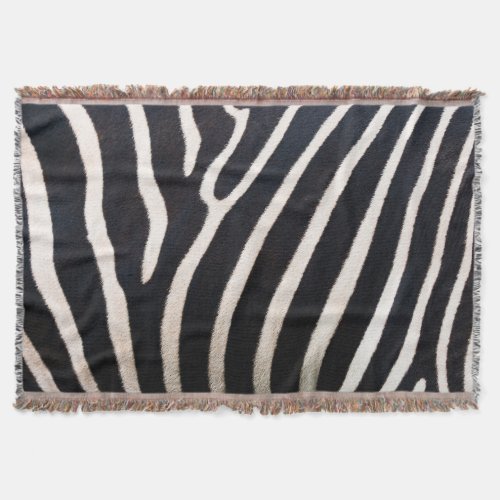 Zebra Essence Authentic Skin Pattern Throw Blanket