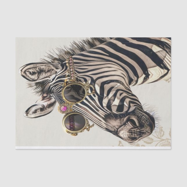 Zebra Extravaganza17 Tissue Paper (Front)