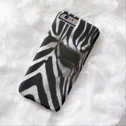 Zebra Eye African Horse Wildlife Design Barely There iPhone 6 Case