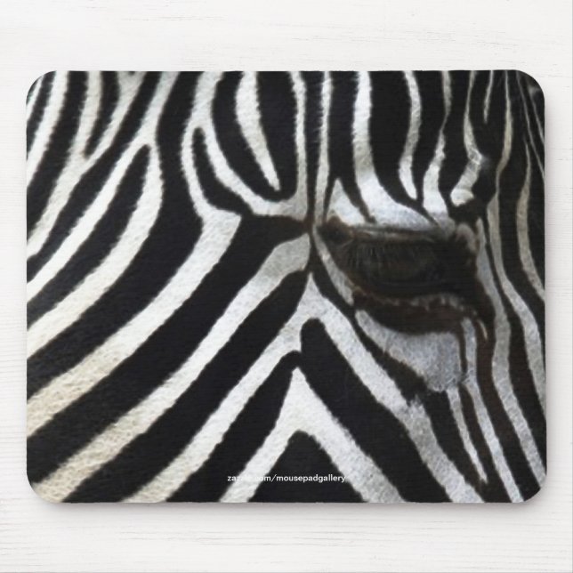 Zebra Eye African Horse Wildlife Mousepad (Front)