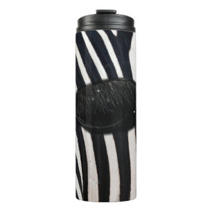 Zebra Eye Close-Up  Thermal Tumbler