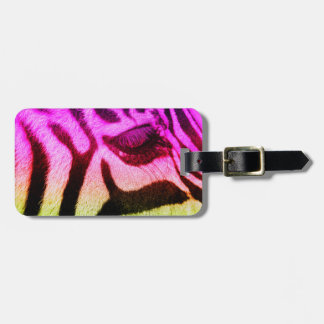 Zebra Eye Colorful Funky Luggage Tag