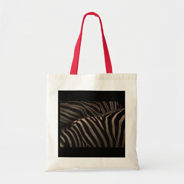 Zebra fabric Bag-stock market zebra Tote Bag (Front)