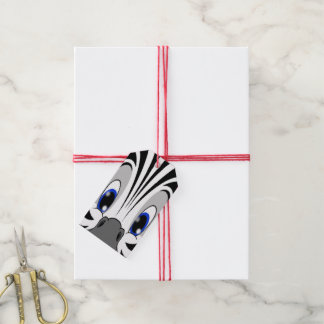 Zebra Face Gift Tags