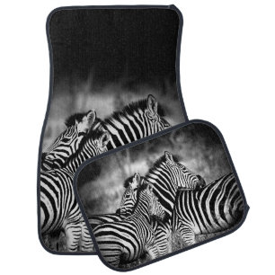 ZEBRA Family Awesome Wildlife Car Floor Mat