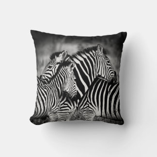 ZEBRA Family Awesome Wildlife Throw Pillow