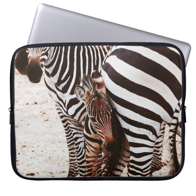 ZEBRA FAMILY LAPTOP SLEEVE (Front)