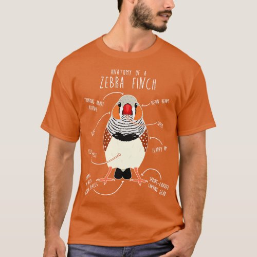 Zebra Finch Anatomy T_Shirt