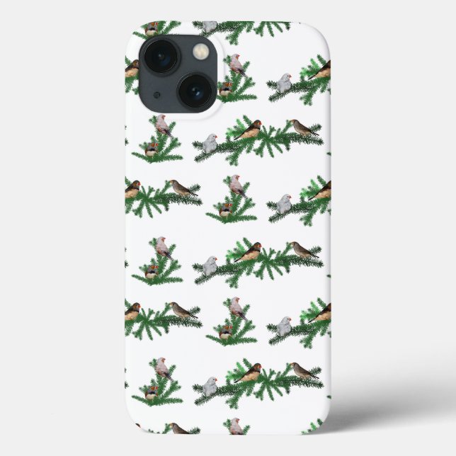 Zebra Finch Party iPad Mini Case (choose colour) (Back)