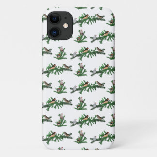 Zebra Finch Party iPhone 11 Case (choose colour)