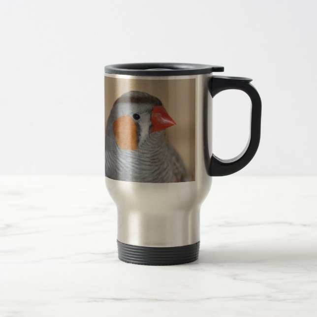 Zebra Finch Travel Mug (Right)