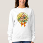 Zebra Finches Realistic Painting Sweatshirt