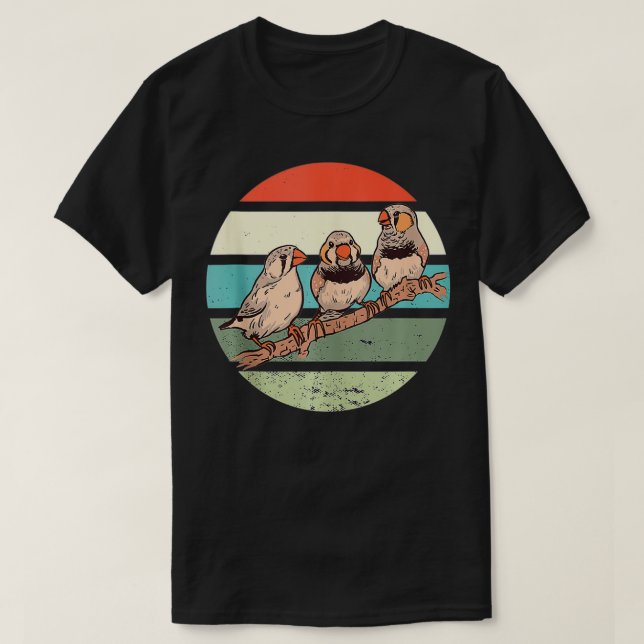 Zebra Finches  T-Shirt (Design Front)