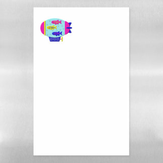 Zebra Fish in a Zeppelin Magnetic Dry Erase Sheet