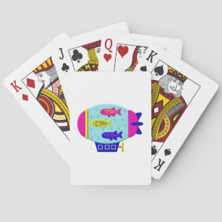 Zebra Fish in a Zeppelin Poker Cards