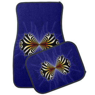 Zebra Fish Kiss Car Floor Mat