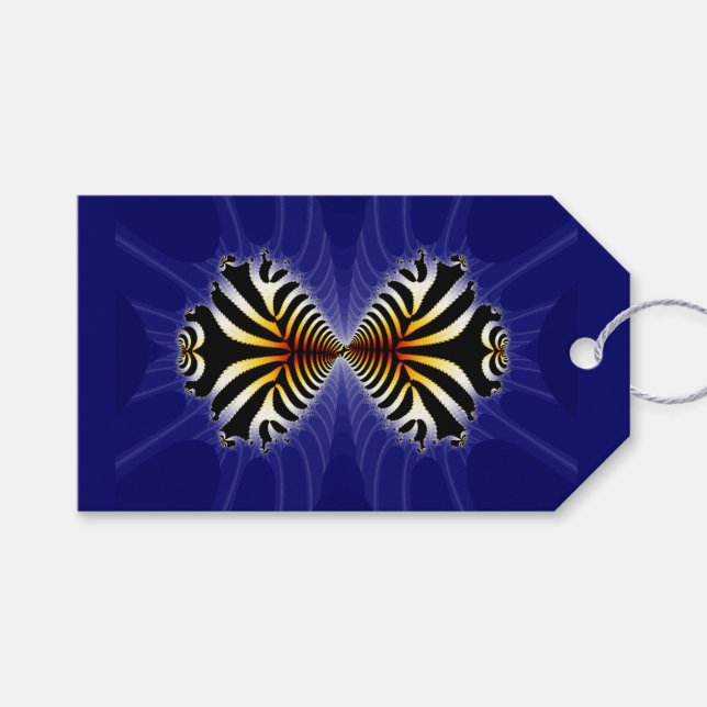 Zebra Fish Kiss Gift Tags (Front (Horizontal))