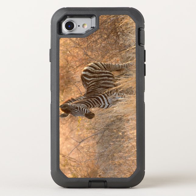Zebra foal in morning light otterbox iPhone case (Back)