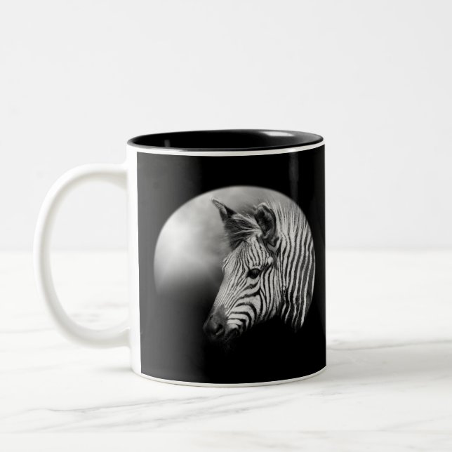 Zebra Foal Two-Tone Coffee Mug (Left)