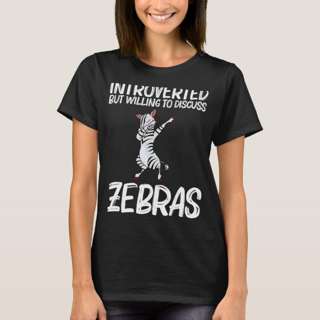 Zebra For Men Women African Zoo Animal  1 T-Shirt (Front)