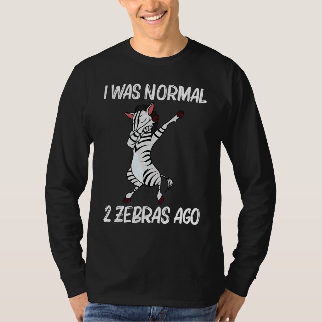Zebra For Men Women African Zoo Animal  1 T-Shirt (Front)