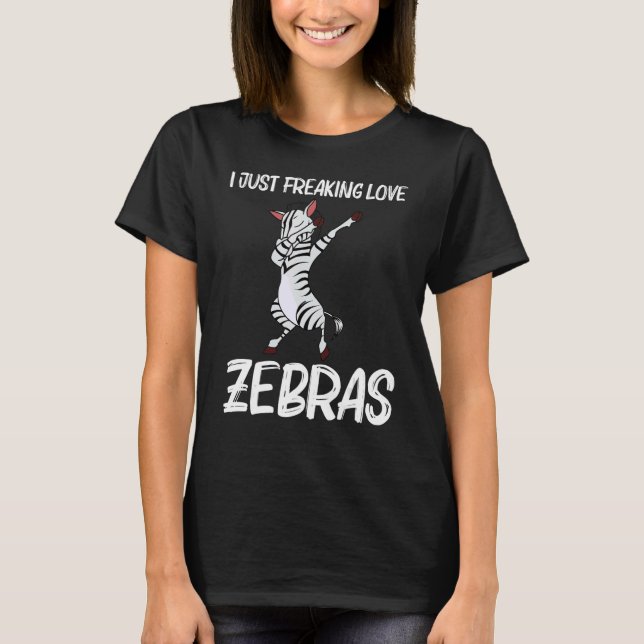 Zebra For Men Women African Zoo Animal  4 T-Shirt (Front)