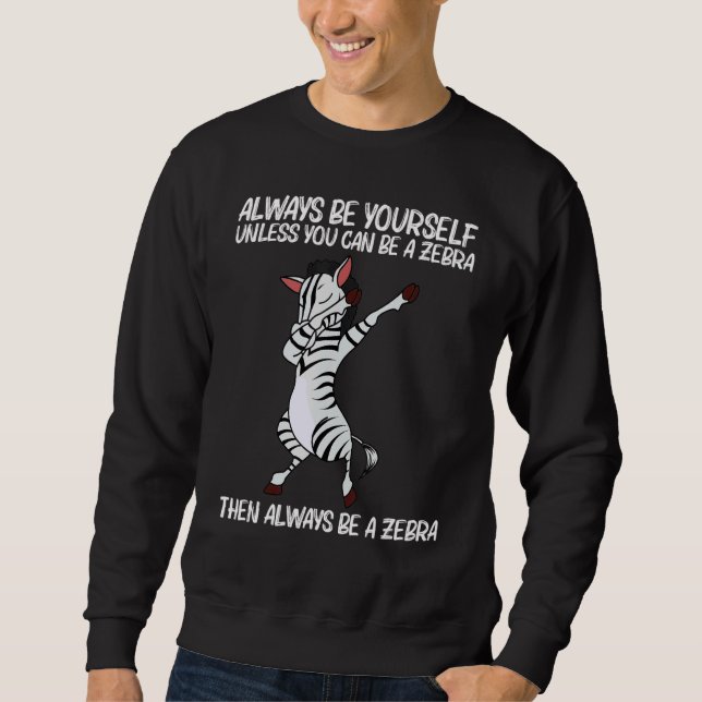 Zebra For Men Women African Zoo Animal  5 Sweatshirt (Front)